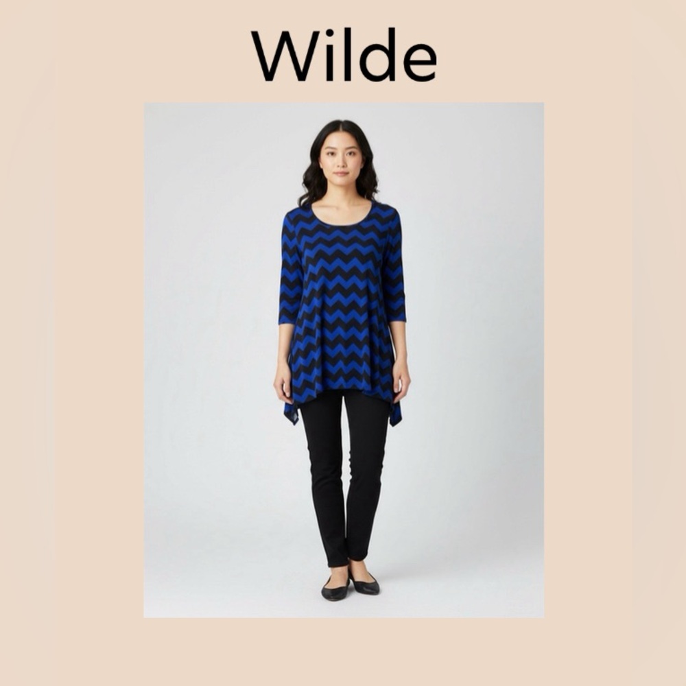 Wilde Women’s 3/4 Sleeve Tunic Top Size 1X